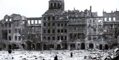 Bombed out German city