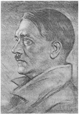 Adolf Hitler Portrait Goldene Band