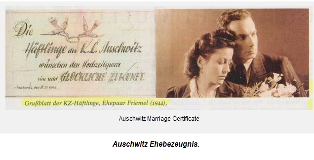 Auschwitz Marriage Certificate