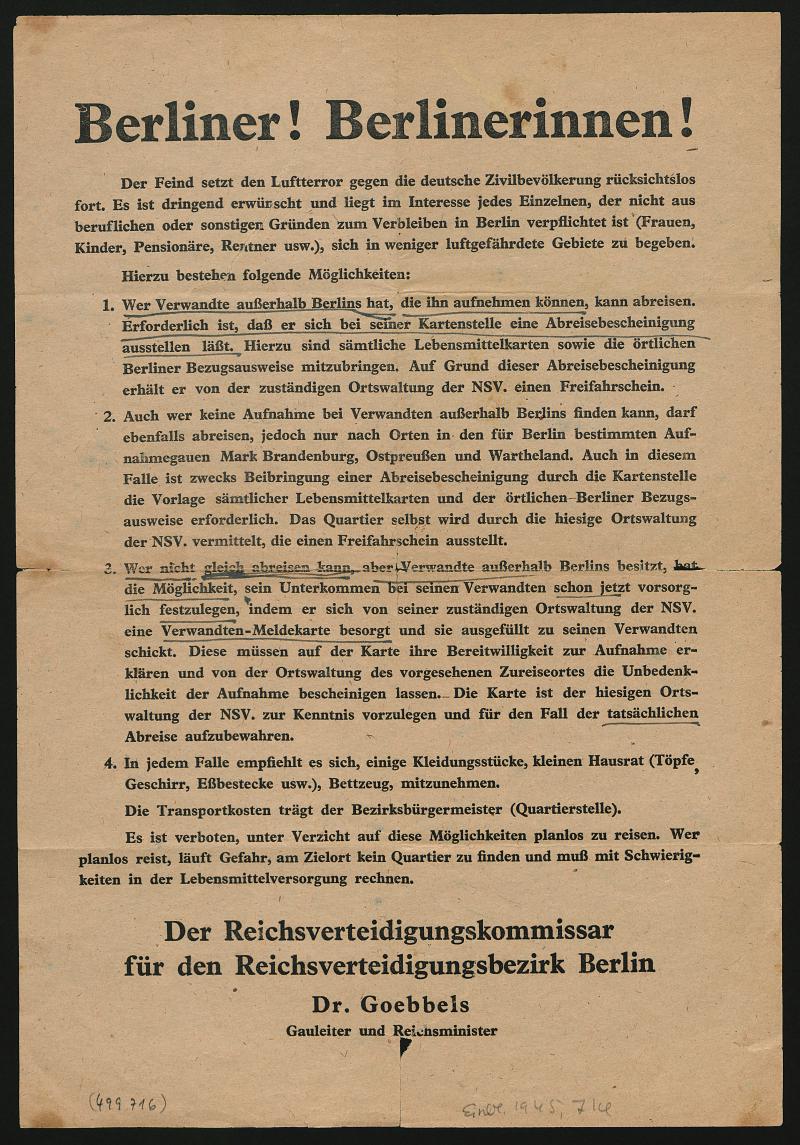 Berliner Goebbels Bomben