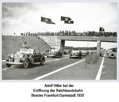 Hitler Eroeffnung Reichsautobahn Frankfurt-Darmstadt 1935