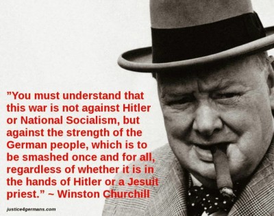 Churchill picture war against Germans