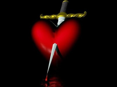 heart ad knife