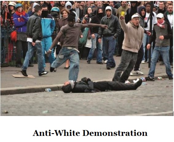Anti White Demonstrations France