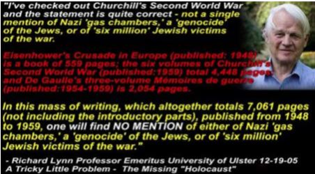 Churchill no gas chambers