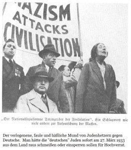 Ugly Hatemonger Jews against Nationalist Germany
