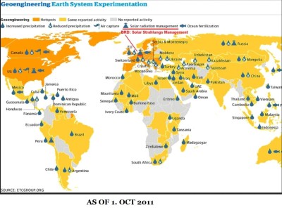 Geoengineering map