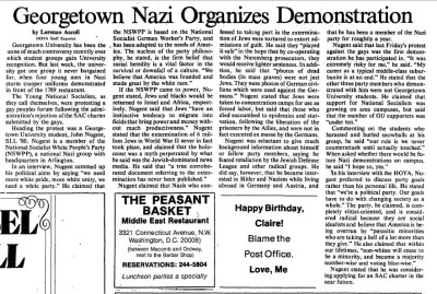 Georgetown Nazi John Nugent