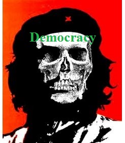 Communist death head democracy